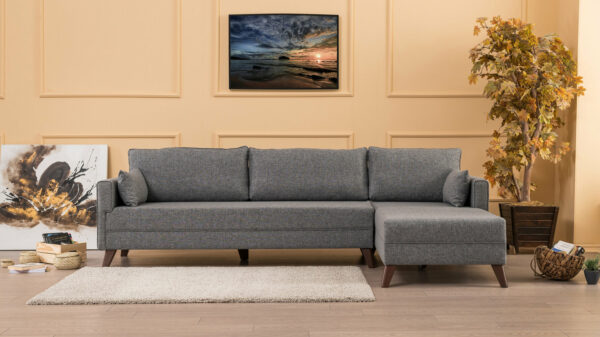 Sedežna Bella Corner Sofa Right 1 - Siva