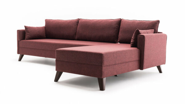 Sedežna Bella Corner Sofa Right 1 - Rdeča