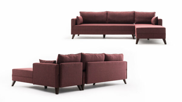 Sedežna Bella Corner Sofa Right 1 - Rdeča