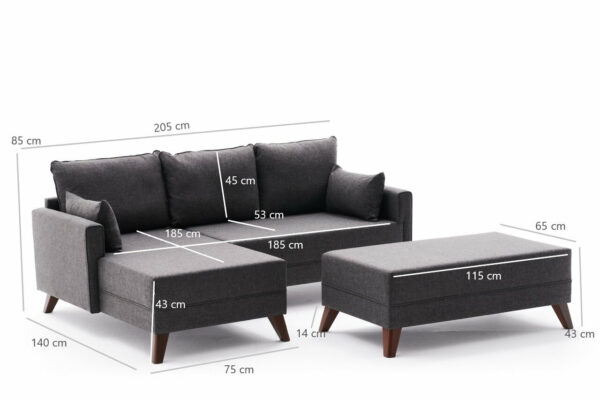 Sedežna Bella Mini Corner Sofa Left