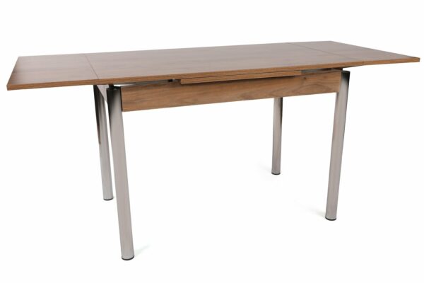 Jedilniška miza Polo, raztegliva - Oreh/Srebrna
