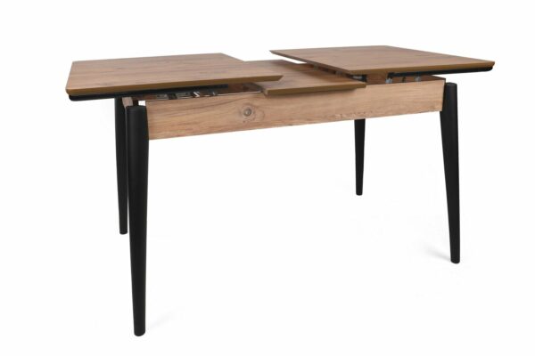 Jedilniška miza Sigma, raztegljiva - Oreh/Črna
