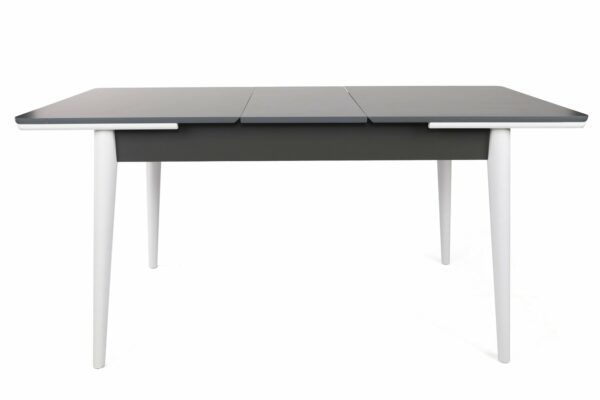 Blagovaonski stol Sigma, raztezljiv - Antracit/Bela