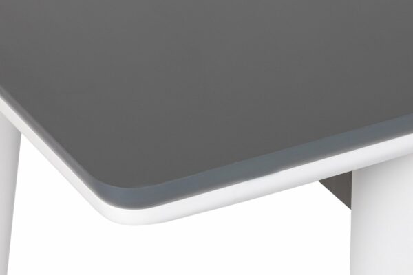Blagovaonski stol Sigma, raztezljiv - Antracit/Bela