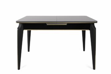 Blagovaonski stol Star, raztezljiv - Antracit/Zlata/Črna