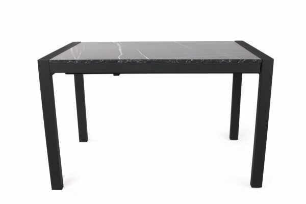 Blagovaonski stol Silva, raztezljiv - Crna