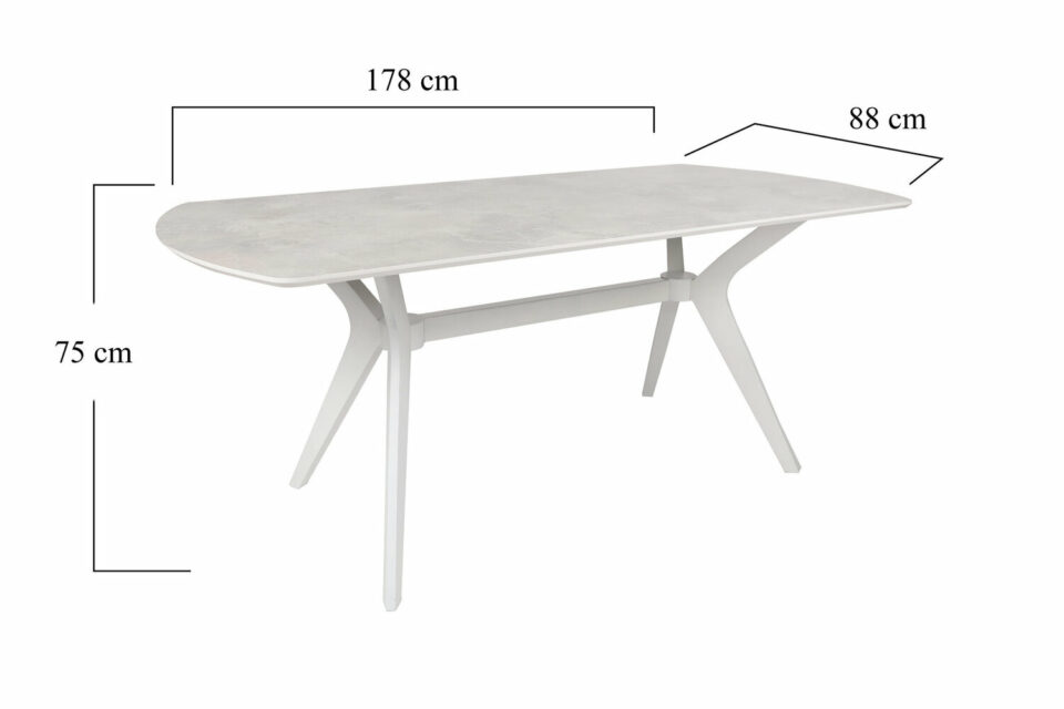 Pravokutni blagovaonski stol Ares 1042