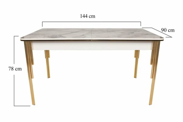 Blagovaonski stol Damla 1102, raztezljiv