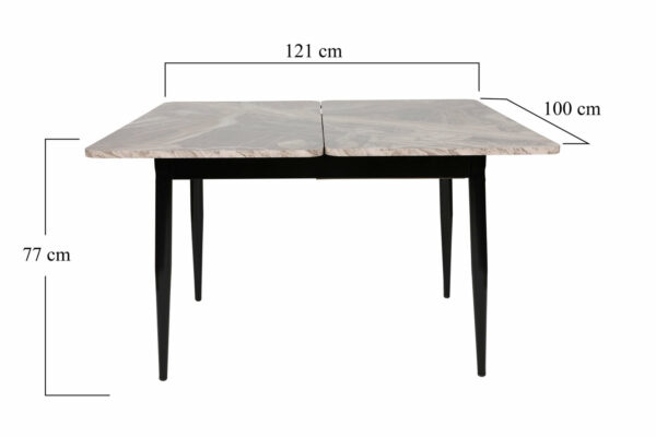 Jedilniška miza Dolunay 1281, raztegljiva