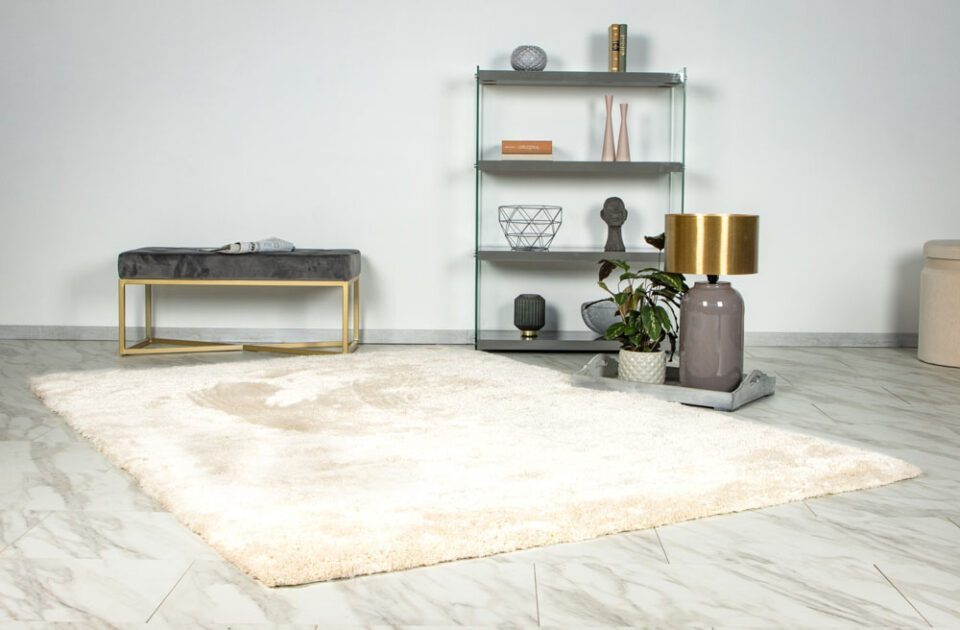 Preproga kosmatinec Glamour GLA 800 ivory, več dimenzij - 80 x 150 cm