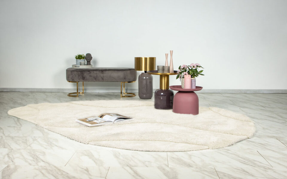 Ovalna tkana preproga Milano MIL 802 ivory, več dimenzij - 160 x 230 cm