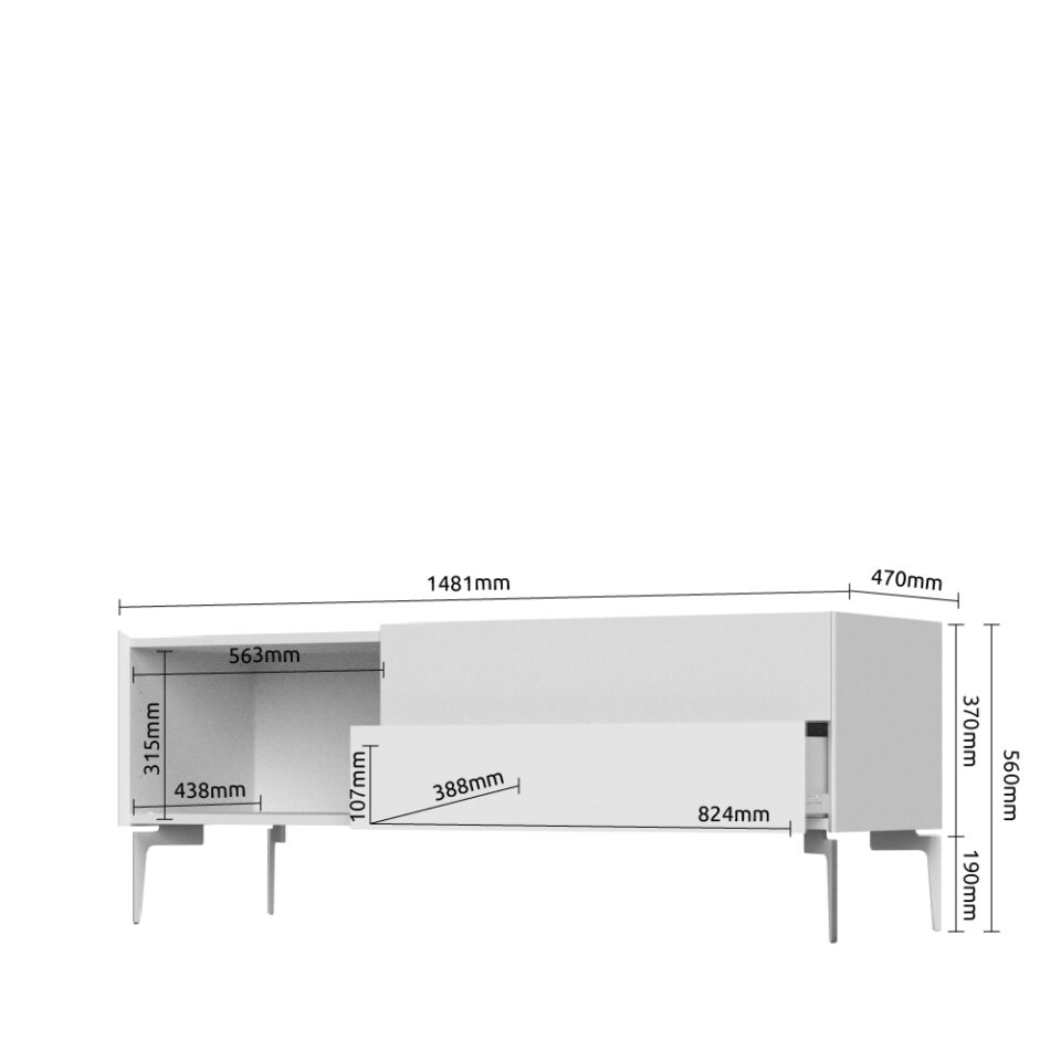 Tv Komoda SKY 45, TV148N-1K2F/S45