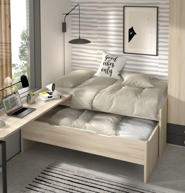 podrobnost postelje otroške sobe F013 - pohištvo compactos