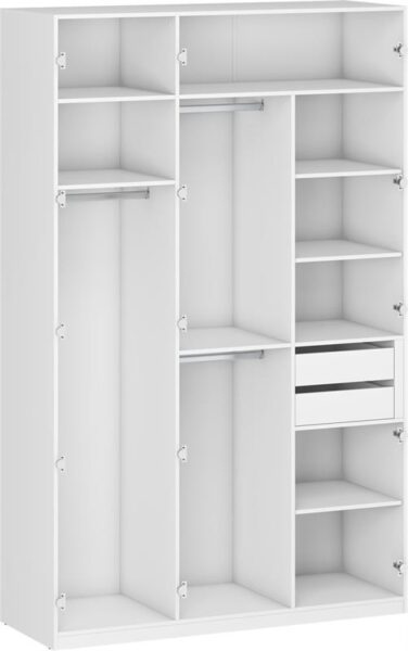 Garderobna omara tridelna Flex K7 modular, več barv