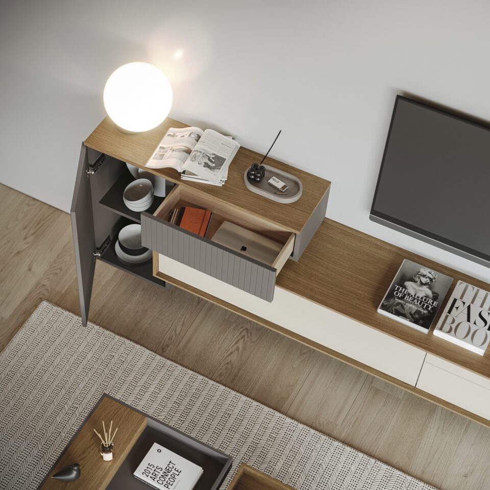 dnevni regal zoom 502 - podrobnost od zgoraj