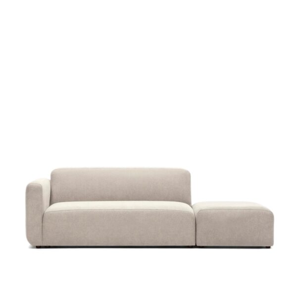 Dvosed Neom z levim naslonom za roke v bež barvi - 244 cm