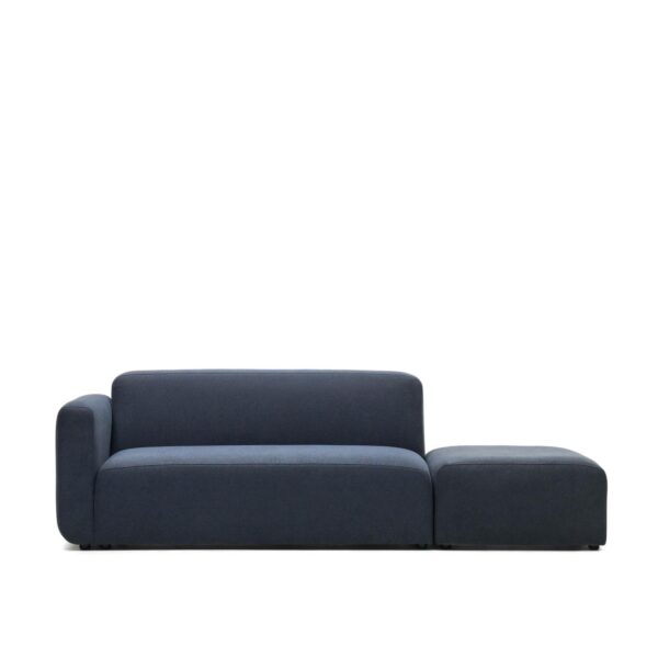 Dvosed Neom z levim naslonom za roke v modri barvi - 244 cm