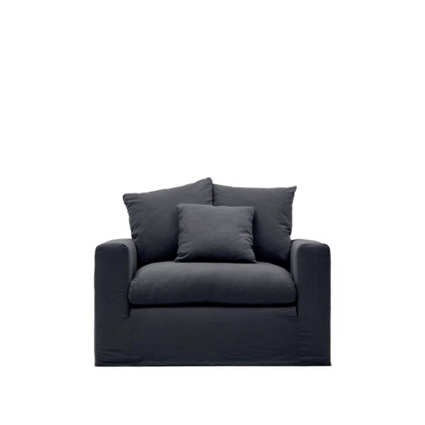 Fotelj Nora v sivi barvi - 140 cm