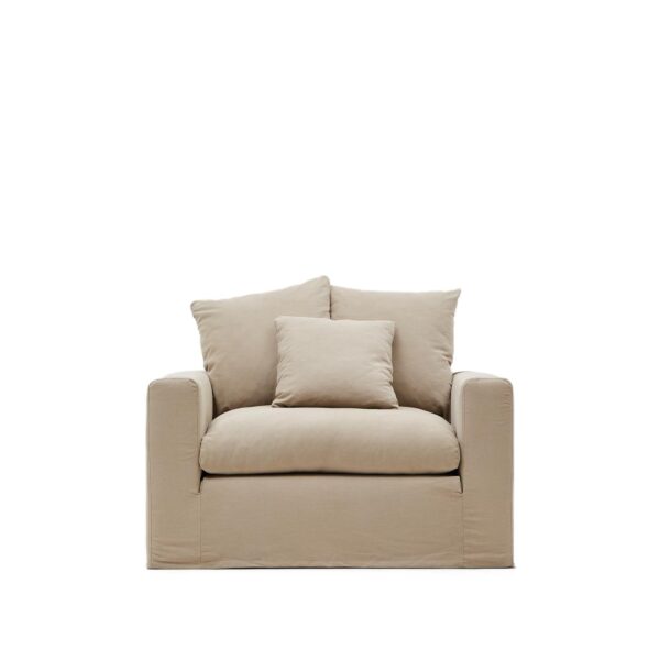 Fotelj Nora v taupe barvi - 140 cm