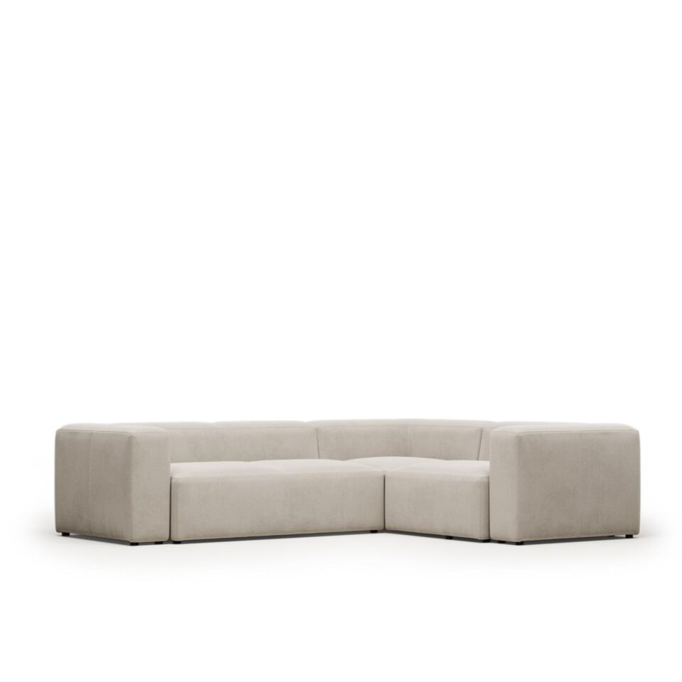 Kutna sjedeća garnitura Blok u bež boji – 290 x 230 cm ili 230 x 290 cm