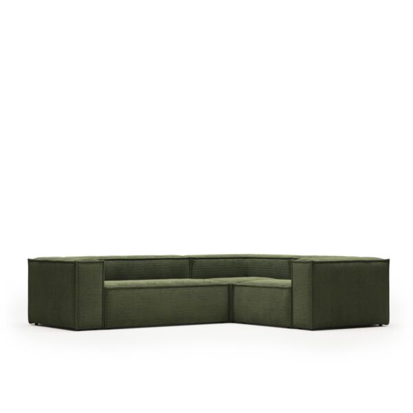 Kutna sjedeća garnitura Blok u zelenoj boji – 290 x 230 cm ili 230 x 290 cm
