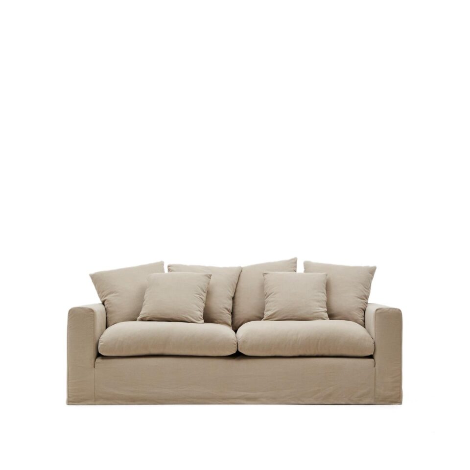 Trosed Nora v taupe barvi z blazinami - 240 cm