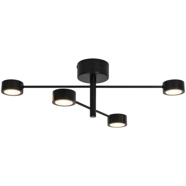 Clyde Flex 4-Rail | Stenska svetilka | Črna