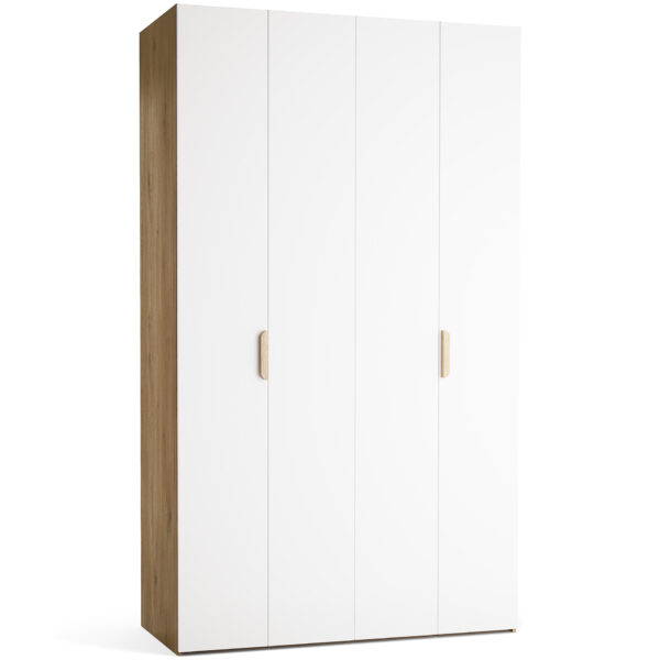vgradna garderobna omara stor 140x240 bela hrast