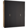 garderobna omara stor 200x240 črne barve