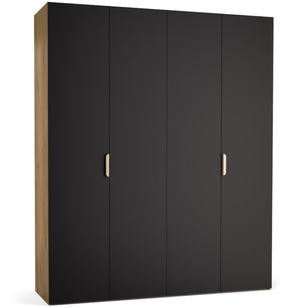 garderobna omara stor 200x240 črne barve