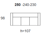 Raztegljivi trosed Horn 2