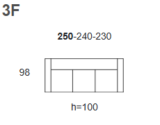 Raztegljivi trosed Rewa 1