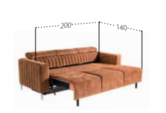 Raztegljivi trosed Kobe 1