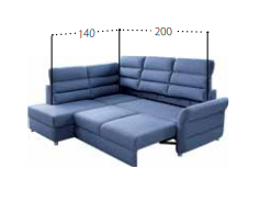 Nitra kotna sedežna garnitura - N2FP 1