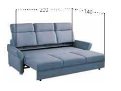 Raztegljivi trosed Plato 3F 1