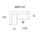 Goma kotna sedežna garnitura - N2FP 2