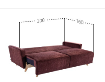 Raztegljivi trosed Flint 3FP 1