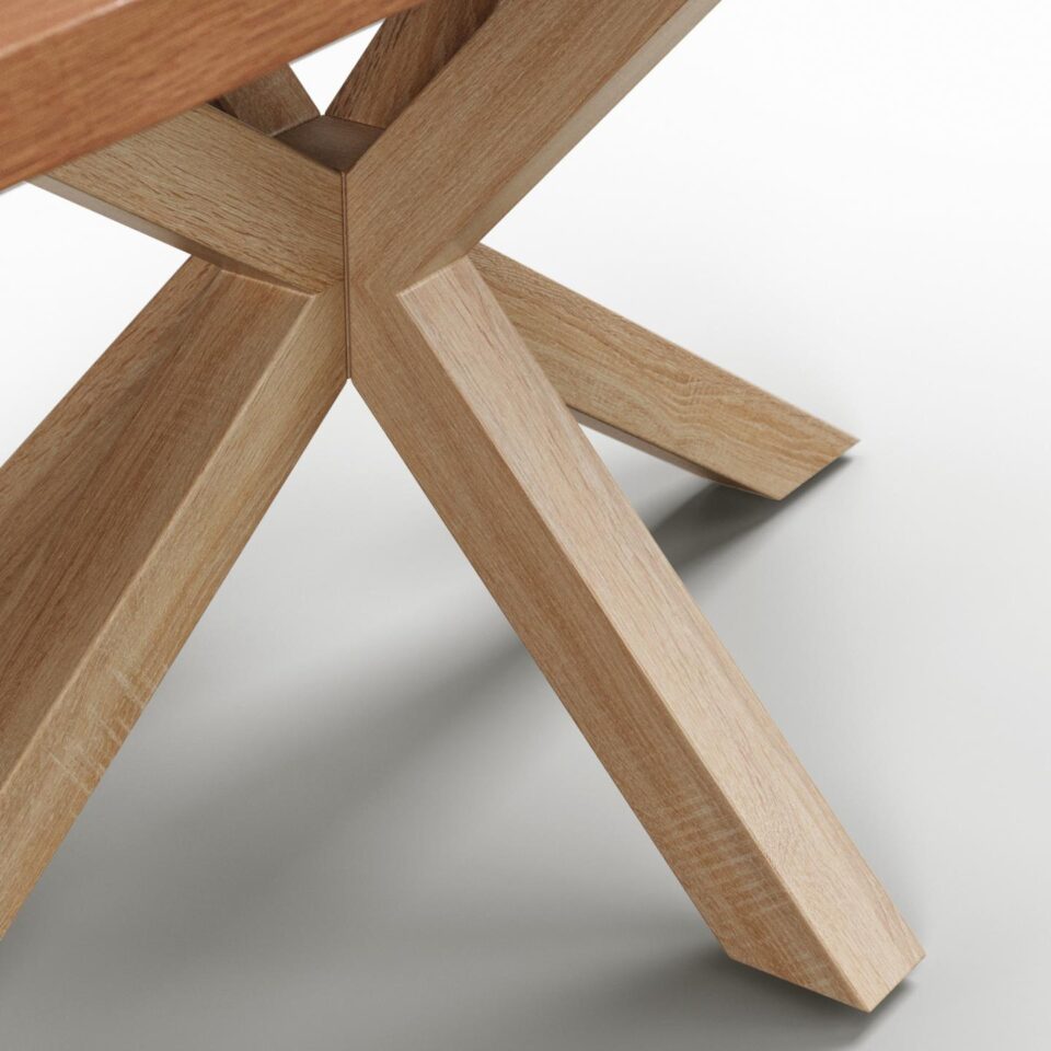 Lesena jedilna miza Argo dimenzije 160 × 90 - podrobno