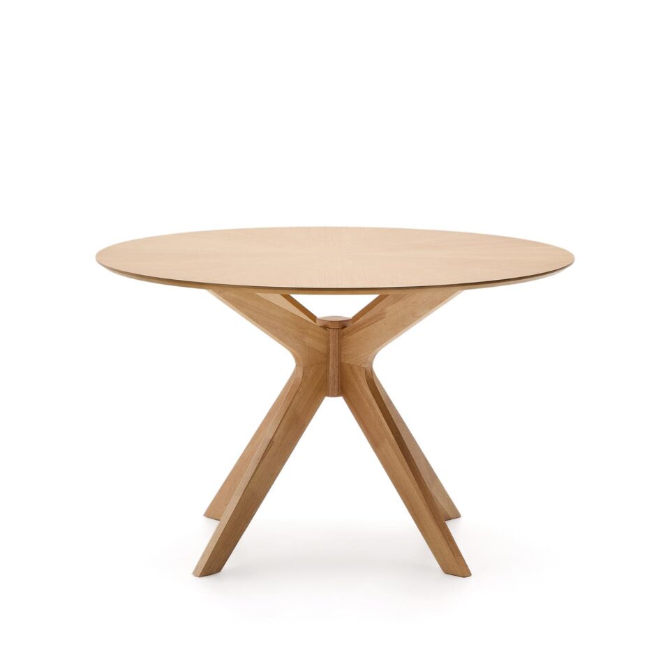 Lesena okrogla jedilna miza Naanim - premera 120 cm