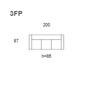 Raztegljivi trosed Bursa 3FP 2