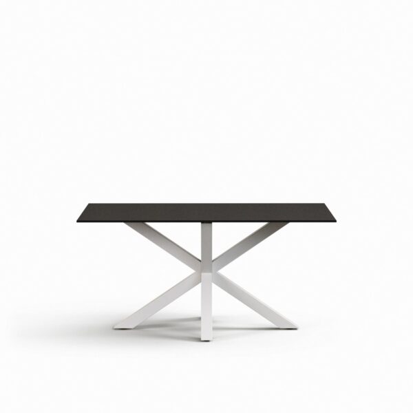 Steklena pravokotna jedilna miza Argo, dimenzije 160 x 90 cm