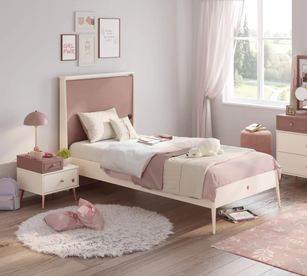 Dječja soba Elegance: krevet, noćni ormarić i komoda