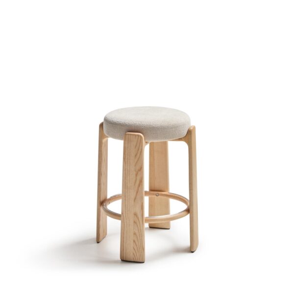 Granite dopultni stol 65 cm iz masivnega lesa/natur