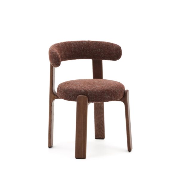 Granite stol rjav in masiven jesen v barvi oreha