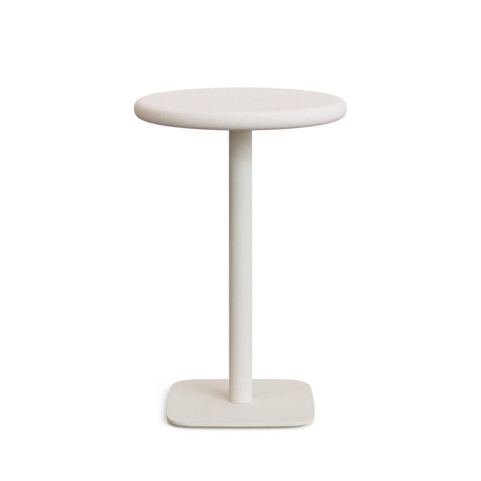 Visoka zunanja miza Dina iz cementa, premera 70 cm