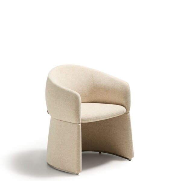 Bosca bež stol v šeniljni tkanini