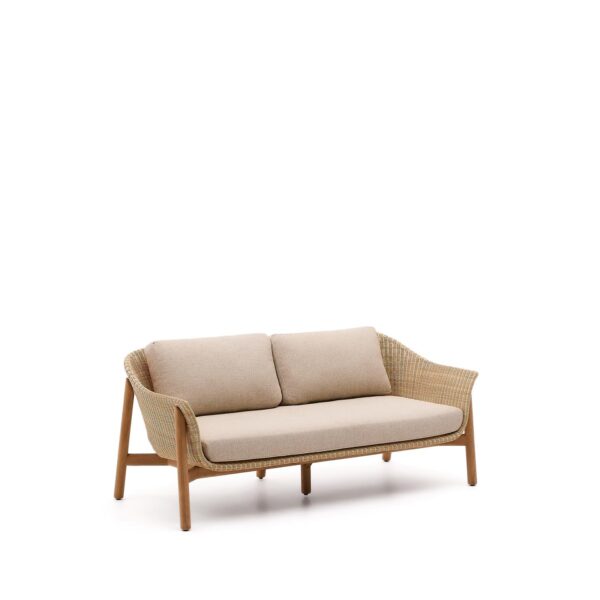 2-sed Galea iz masivnega tikovega lesa