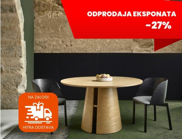 Eksponat jedilniška miza Cep