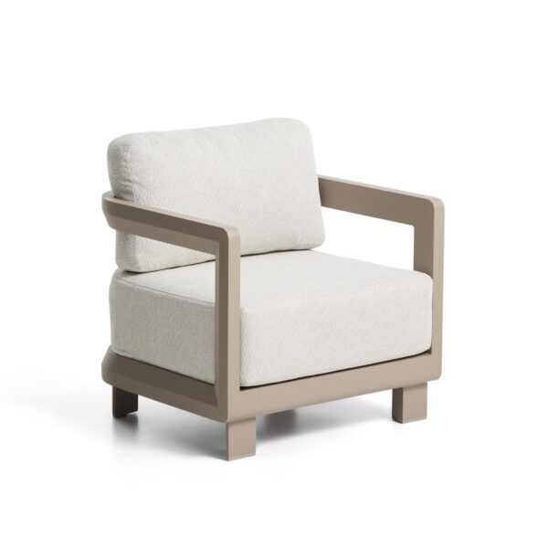 Zunanji fotelj Nerano taupe