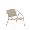 Zunanji zložljivi fotelj Atrani, v bež barvi
